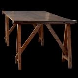 Oversized Saw Horse Table