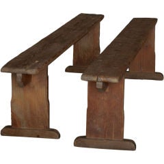 Primitive Simple Pine Bench