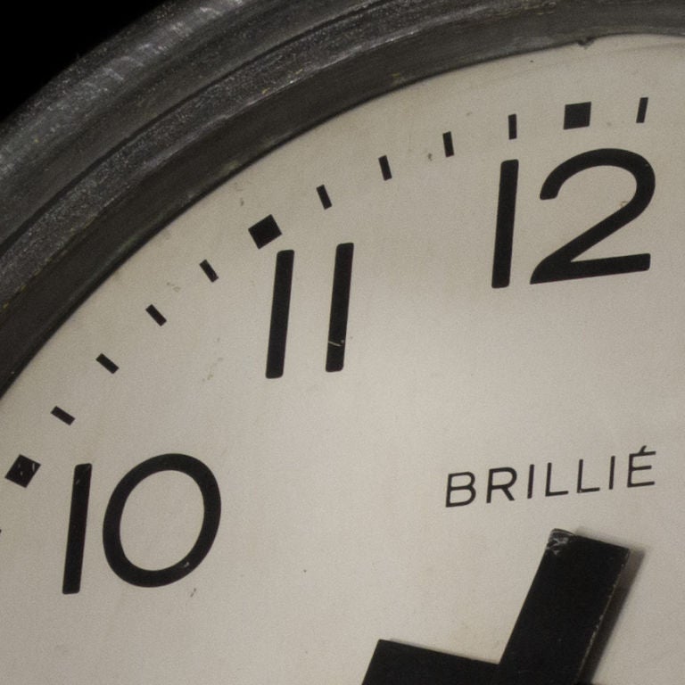 Double Faced Railroad Clock