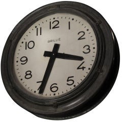 Double Faced Railroad Clock