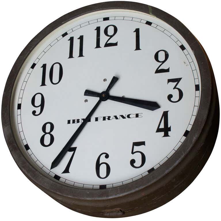 Ibm Clock - 5 For Sale on 1stDibs | ibm time clock, ibm wall clock, ibm ...