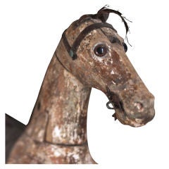 Antique Wooden Toy Horse