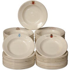 Antique French Porcelain Hospital Bowls