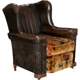 Leather Deco Club Chair