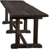 Primitive Long Wood Dining/Work Table