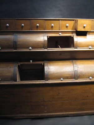 19th Century English Storage Grain Bin Cabinet