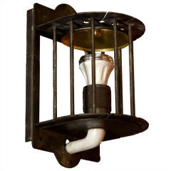 Industrial Caged Sconce