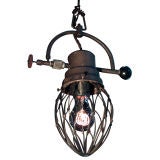 Caged Industrial Pendant