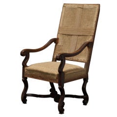 Tall Rolled Arm Library Chair