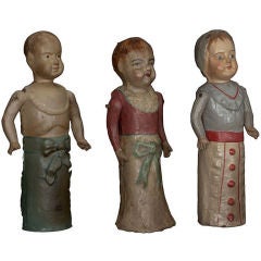 Wonderful Paper Mache Painted Dolls