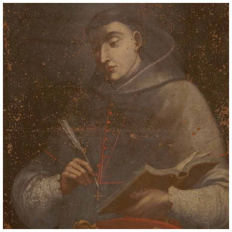 Oil Painting of Italian Monk