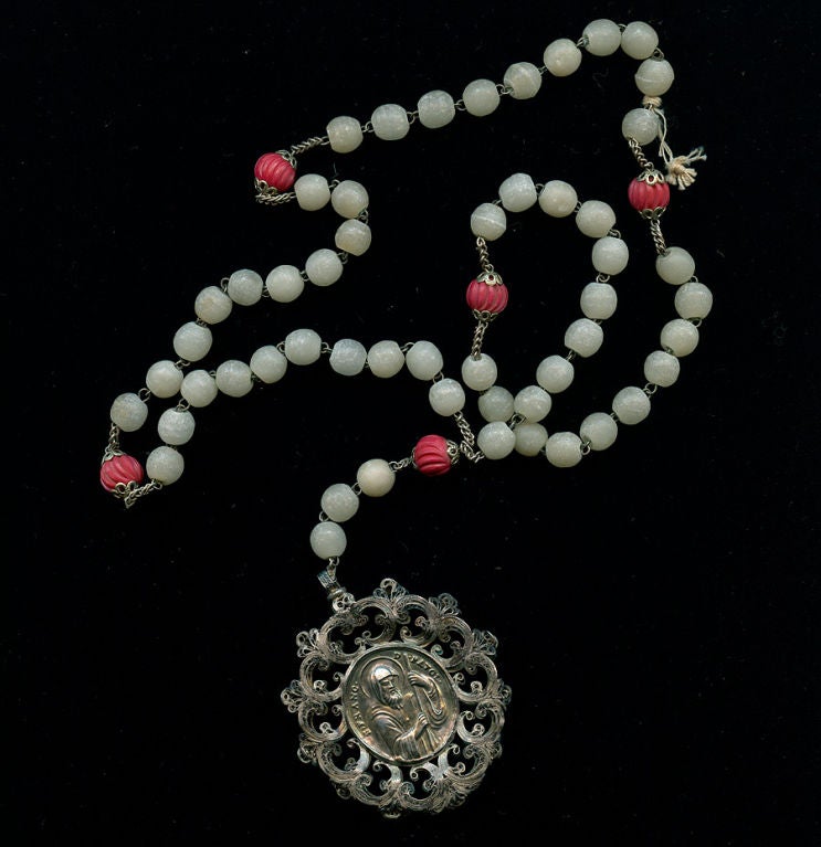 Rosary with Patron Saint Medallion