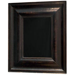19th Century Mahogany Mirror with Broad Frame