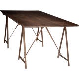 Belgian Work Table with A-Frame Leg Supports