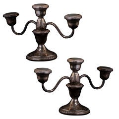 Pair of Silver Candle Holders