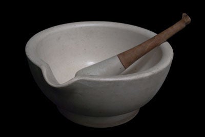 English Early Apothecary Mortar and Pestle
