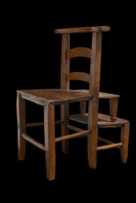 Chair / stepping stool, unique form.