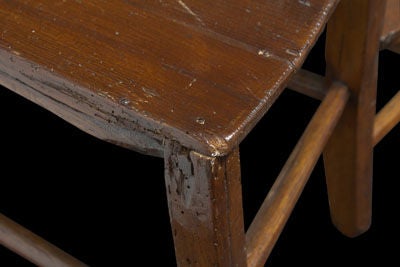 Wood Uniquely Formed Chair / Stepping Stool