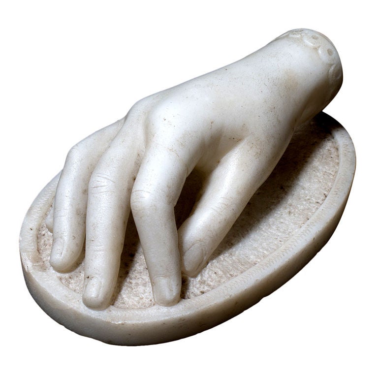 Delicately Carved Marble Hand