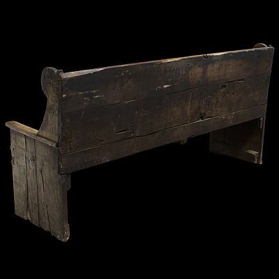 18th Century and Earlier Primitive 18th Century Wood Bench