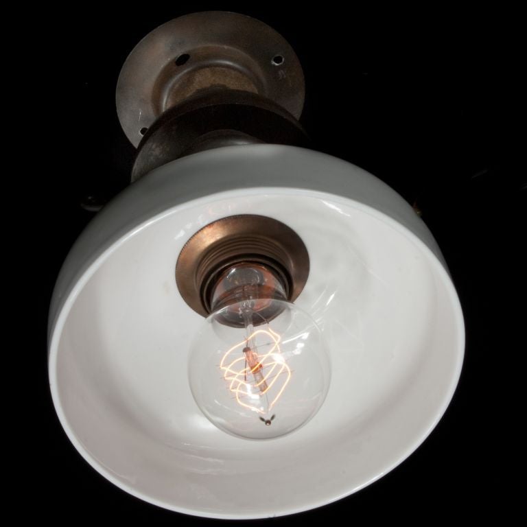 Porcelain Ceiling-Mount Light Fixture