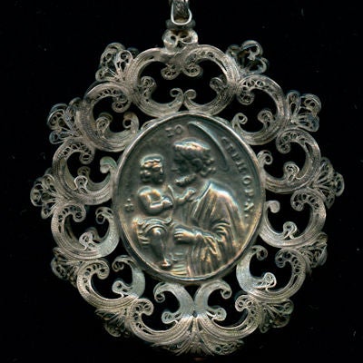 Beaded Silver Italian 18th Century Rosary