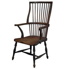 Antique English Fan Back Windsor Chair