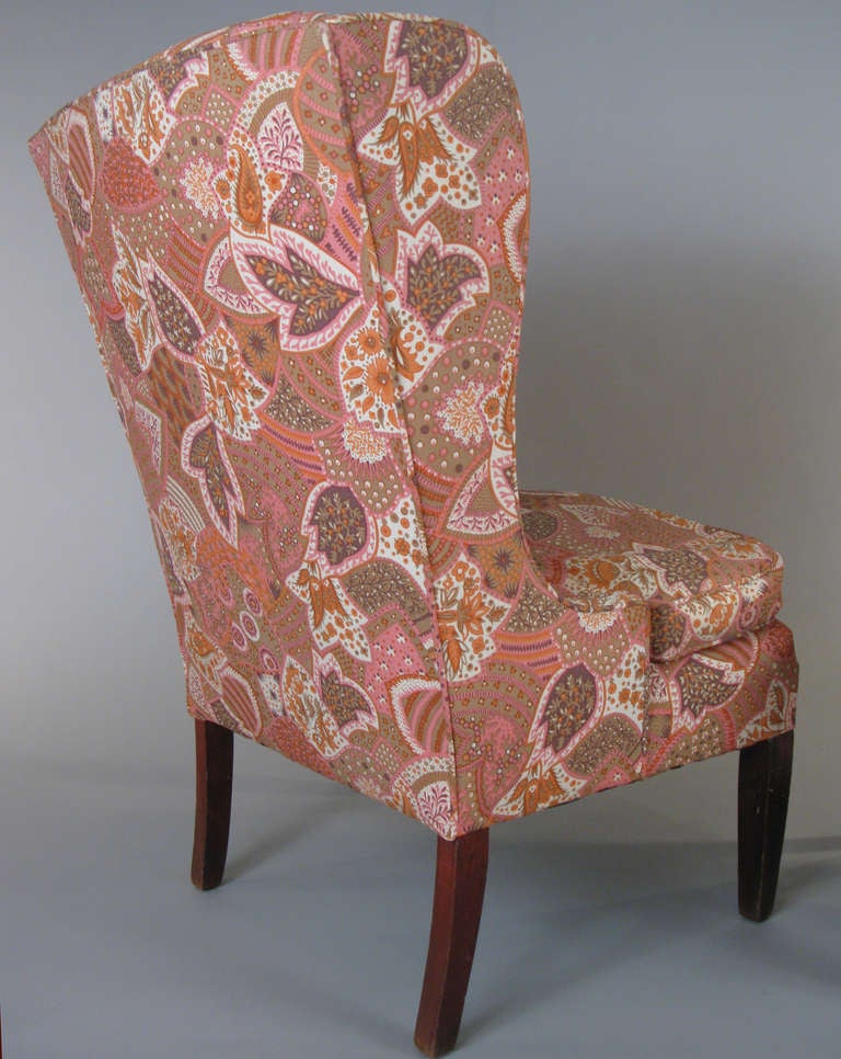 Pair of Antique Slipper Wing Chairs 2