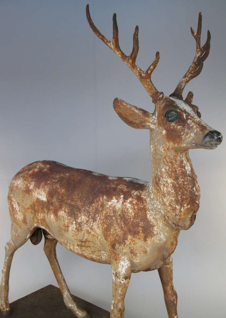 Cast Iron Stag attributed to J.W. Fiske 3