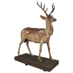 Cast Iron Stag attributed to J.W. Fiske