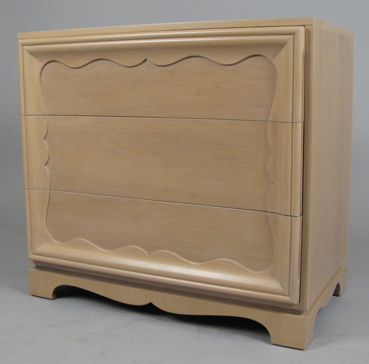 American Pair of 1940s Three-Drawer Chests by Grosfeld House