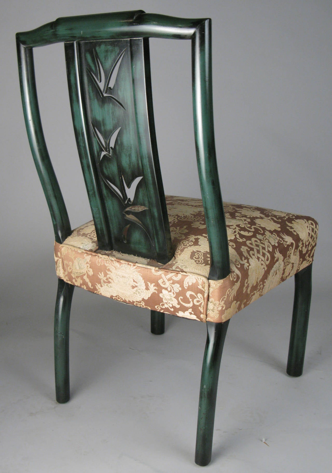 Mid-20th Century Set of Eight 1940s Dining Chairs by James Mont