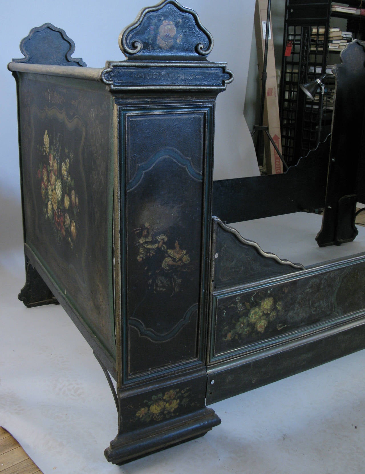 victorian cast iron bed