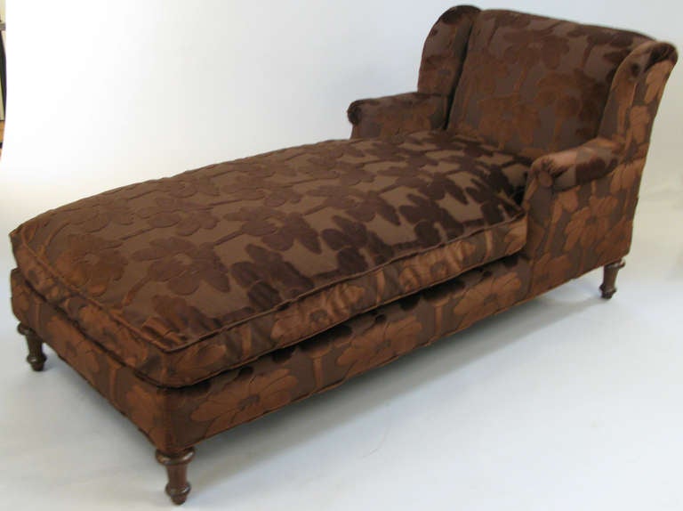 Antique Chaise Longue from the estate of Doris Duke In Excellent Condition In Hudson, NY