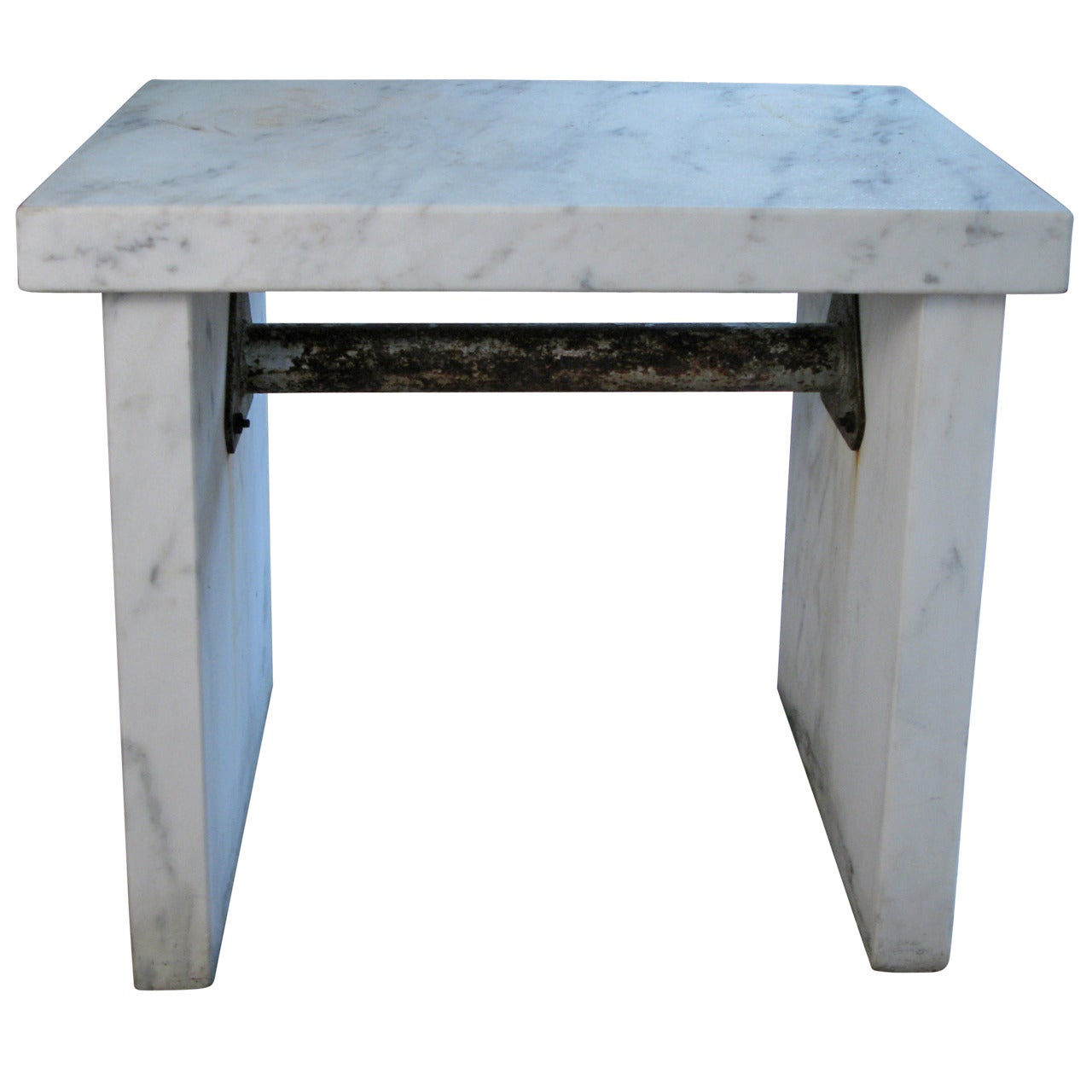Bold Antique Marble Candy Makers Table
