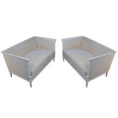 Pair of Empire Settees