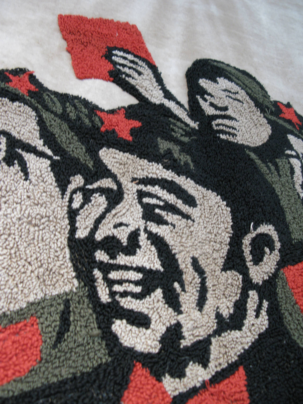 Monumental Vintage Chinese Cultural Revolution Wall Hanging 1