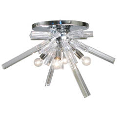 Vintage 1970s Italian Murano Glass Sputnik Light Fixture
