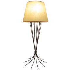 French 1950's Iron Floor Lamp