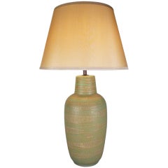 Wave Pattern Ceramic Lamp by Design Technics