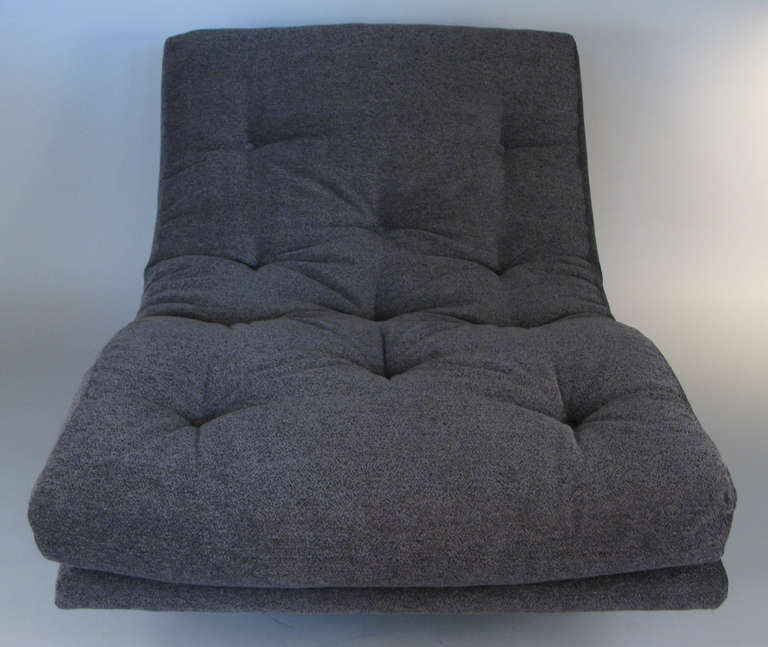 Chaise longue berçante sculpturale incurvée par Adrian Pearsall 1