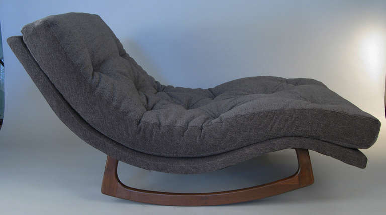 Sculptural Curved Rocking Chaise Lounge by Adrian Pearsall ...