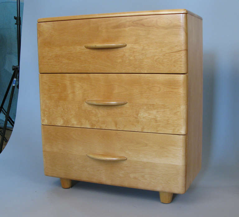 Mid-20th Century Pair of 1950's Modern Chests in Birch