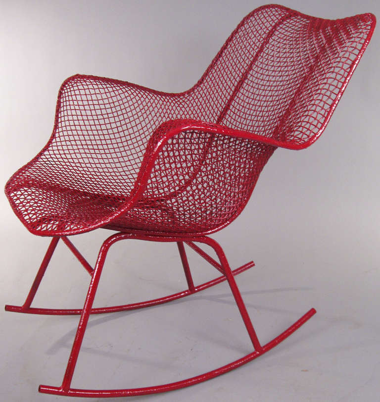 The Sculptura Rocking Chair by Russell Woodard In Excellent Condition In Hudson, NY