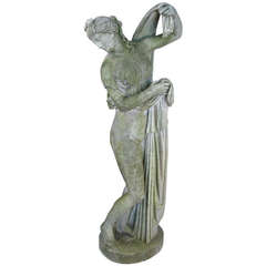 19th Century Carved Marble Statue of Venus Kallipygos