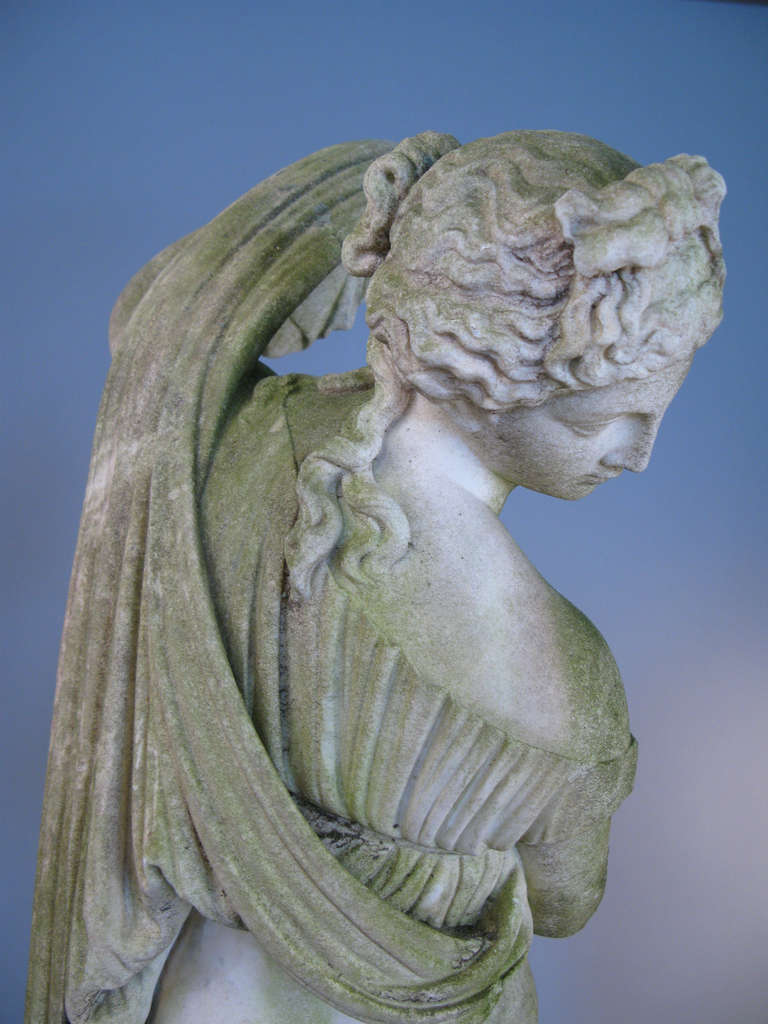 19th Century Carved Marble Statue of Venus Kallipygos 1