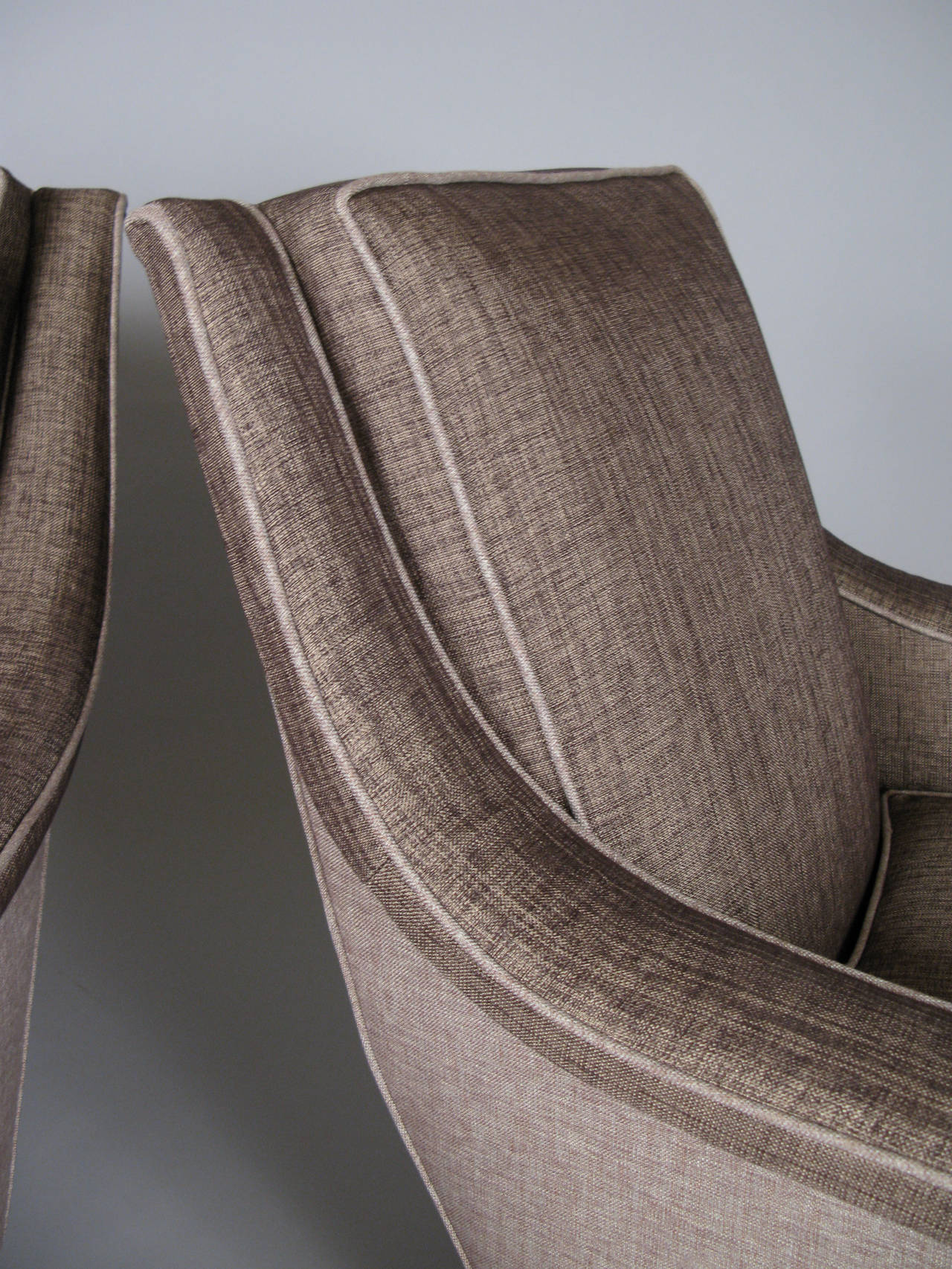 Mid-20th Century Pair of Stylish 1950s Italian Lounge Chairs