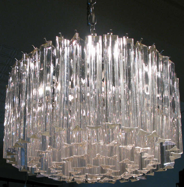 vintage glass chandelier