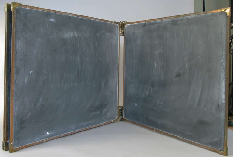 Set of Antique Slate & Bronze Chalkboards 2