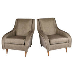Pair of Stylish 1950s Italian Lounge Chairs
